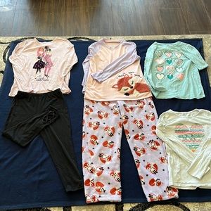 Assorted girls clothing.